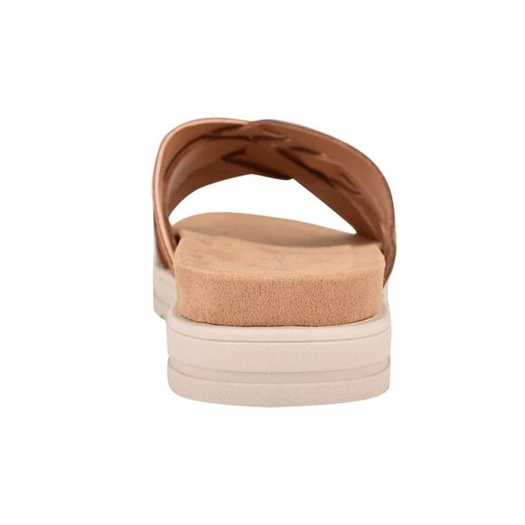 Easy Spirit Women Star3 Cross Strap Slide Sandals Size US 7.5M Medium Brown NWOB - Picture 3 of 5